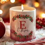 Αρωματικό Κερί, Χειροποίητο με Άρωμα Vanilla Cream, Poinsettia