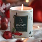 Αρωματικό Κερί, Χειροποίητο με Άρωμα Vanilla Cream, Xmas Time