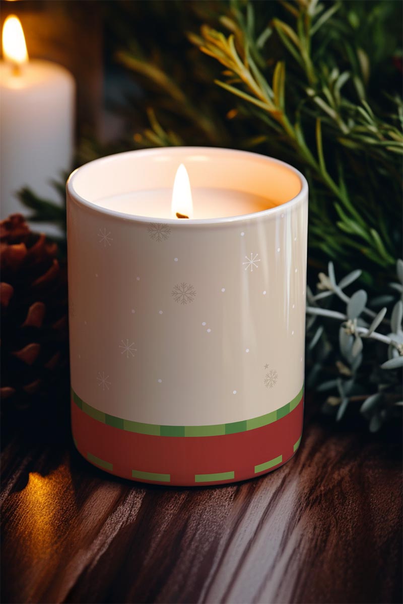 Αρωματικό Κερί, Χειροποίητο με Άρωμα Vanilla Cream, Happy Tree