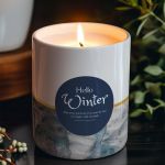 Αρωματικό Κερί, Χειροποίητο με Άρωμα Vanilla Cream, Hey Winter