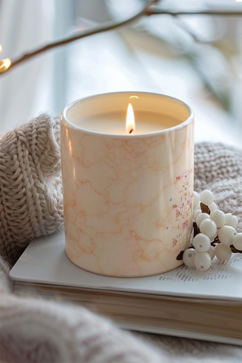 Αρωματικό Κερί, Χειροποίητο με Άρωμα Vanilla Cream, Warm Love