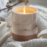 Αρωματικό Κερί, Χειροποίητο με Άρωμα Vanilla Cream, Mountains