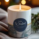 Αρωματικό Κερί, Χειροποίητο με Άρωμα Vanilla Cream, Hey Winter