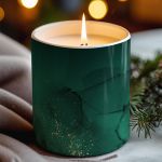 Αρωματικό Κερί, Χειροποίητο με Άρωμα Vanilla Cream, Green Gold