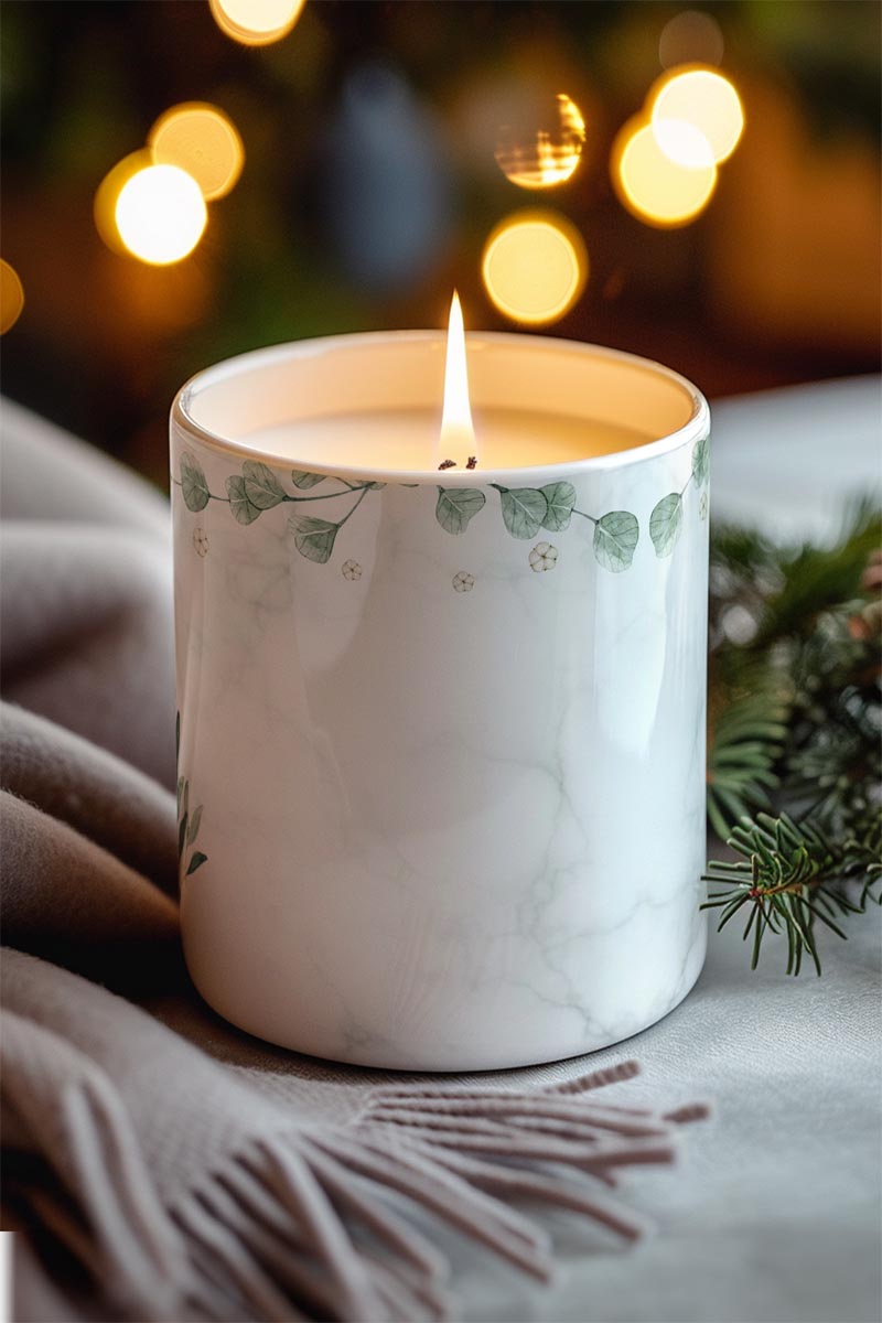 Αρωματικό Κερί, Χειροποίητο με Άρωμα Vanilla Cream, Green Love