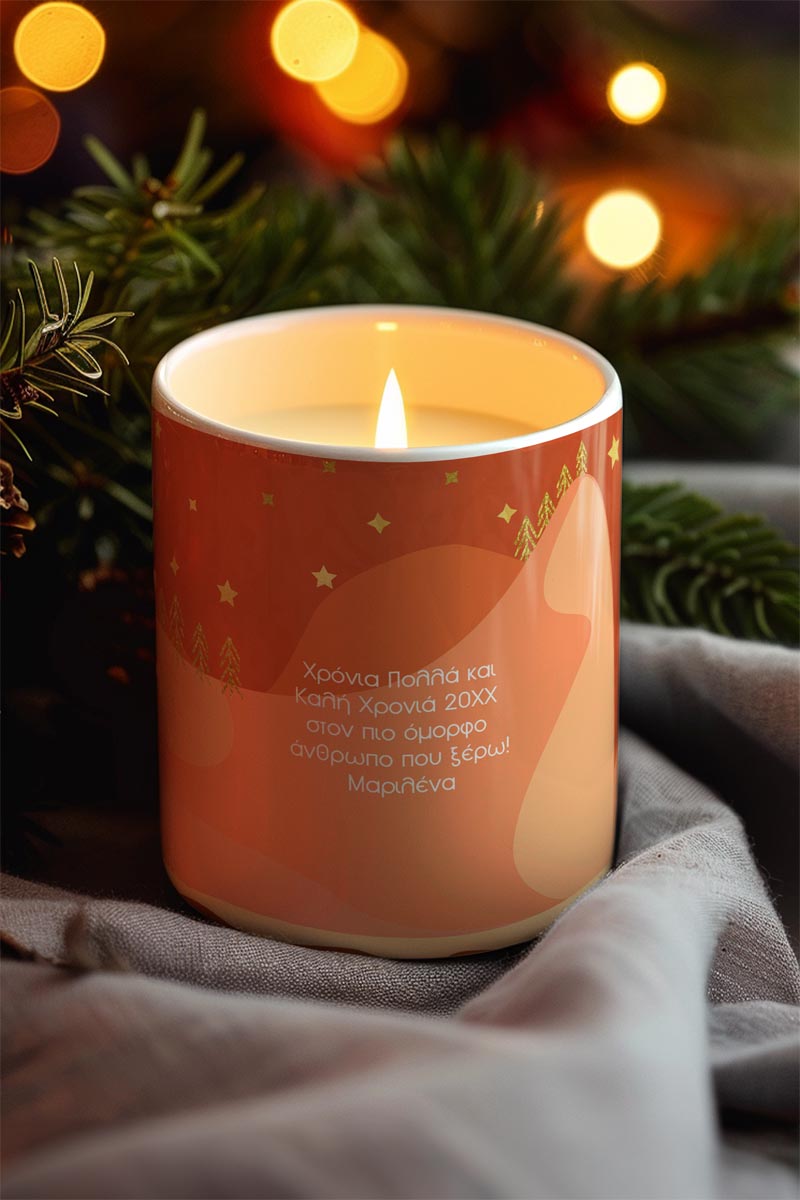 Αρωματικό Κερί, Χειροποίητο με Άρωμα Vanilla Cream, Love Deer