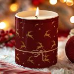 Αρωματικό Κερί, Χειροποίητο με Άρωμα Vanilla Cream, Red Gift