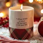 Αρωματικό Κερί, Χειροποίητο με Άρωμα Vanilla Cream, Very Merry