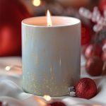 Αρωματικό Κερί, Χειροποίητο με Άρωμα Vanilla Cream, Glitter Love
