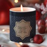 Αρωματικό Κερί, Χειροποίητο με Άρωμα Vanilla Cream, Xmas Star