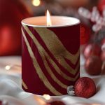 Αρωματικό Κερί, Χειροποίητο με Άρωμα Vanilla Cream, Gold Decor