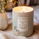 Αρωματικό Κερί, Χειροποίητο με Άρωμα Vanilla Cream, Glitter Love