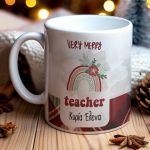 Κούπα Χριστουγεννιάτικη με Αφιέρωση, Very Merry Teacher