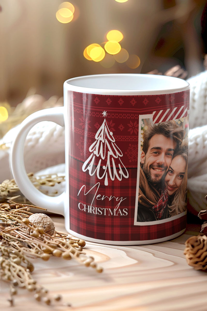 Κούπα Χριστουγεννιάτικη με Αφιέρωση- Holly Jolly