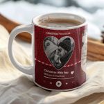 Κούπα Χριστουγεννιάτικη με Αφιέρωση, Christmas Heart