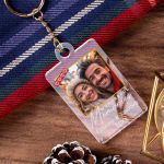 Χριστουγεννιάτικο Μπρελόκ Plexi με Ονόματα, Δώρο για Ζευγάρι