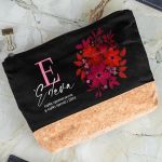 Πρωτότυπο Γυναικείο Δώρο, Μαύρο Τσαντάκι & Νεσεσέρ με Φελλό