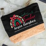 Χριστουγεννιάτικο Δώρο για Δασκάλα, Μαύρο Τσαντάκι & Νεσεσέρ με Φελλό