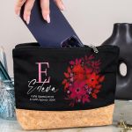 Πρωτότυπο Γυναικείο Δώρο, Μαύρο Τσαντάκι & Νεσεσέρ με Φελλό