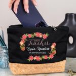 Μεγάλο Τσαντάκι & Νεσεσέρ με Φελλό, Χριστουγεννιάτικο Δώρο για Δασκάλα