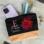 Πρωτότυπο Γυναικείο Δώρο, Μαύρο Τσαντάκι & Νεσεσέρ με Φελλό