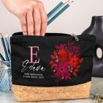 Πρωτότυπο Γυναικείο Δώρο, Μαύρο Τσαντάκι & Νεσεσέρ με Φελλό