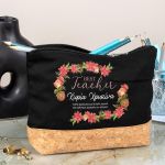 Μεγάλο Τσαντάκι & Νεσεσέρ με Φελλό, Χριστουγεννιάτικο Δώρο για Δασκάλα