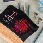 Πρωτότυπο Γυναικείο Δώρο, Μαύρο Τσαντάκι & Νεσεσέρ με Φελλό