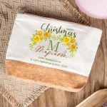 Χριστουγεννιάτικο Μεγάλο Εκρού Τσαντάκι & Νεσεσέρ με Φελλό