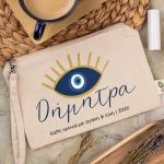 Πρακτικό Εκρού Τσαντάκι & Νεσεσέρ με Φελλό και Σχέδιο Eye