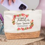 Μεγάλο Τσαντάκι & Νεσεσέρ με Φελλό, Χριστουγεννιάτικο Δώρο για Δασκάλα