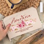 Κομψό Εκρού Τσαντάκι & Νεσεσέρ Καλλυντικών, Δώρο για Μαμά