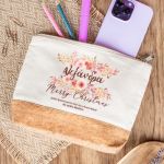 Μεγάλο Τσαντάκι & Νεσεσέρ με Φελλό για Χριστουγεννιάτικο Δώρο