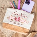 Κομψό Εκρού Τσαντάκι & Νεσεσέρ Καλλυντικών, Δώρο για Μαμά