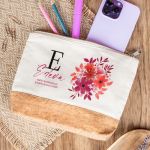 Πρωτότυπο Γυναικείο Δώρο, Εκρού Τσαντάκι & Νεσεσέρ με Φελλό