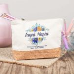 Δώρο για Γιαγιά Μεγάλο Εκρού Τσαντάκι & Νεσεσέρ με Φελλό