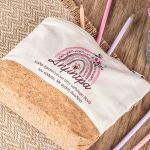 Δώρο για Νονά, Εκρού Τσαντάκι & Νεσεσέρ Καλλυντικών με Φελλό