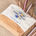 Δώρο για Γιαγιά Μεγάλο Εκρού Τσαντάκι & Νεσεσέρ με Φελλό