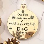 Στολίδι Χριστουγεννιάτικου Δέντρου με Όνομα, First Xmas Together