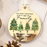 Στολίδι Χριστουγεννιάτικου Δέντρου με Όνομα, Family Christmas