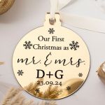 Στολίδι Χριστουγεννιάτικου Δέντρου με Όνομα, First Xmas Together