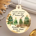 Στολίδι Χριστουγεννιάτικου Δέντρου με Όνομα, Family Christmas