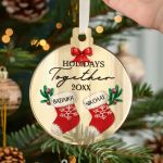 Στολίδι Χριστουγεννιάτικου Δέντρου με Όνομα, Snowy Paw