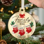 Στολίδι Χριστουγεννιάτικου Δέντρου με Όνομα, Family Holidays