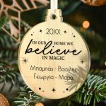 Στολίδι Χριστουγεννιάτικου Δέντρου με Όνομα, We Believe