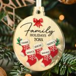 Στολίδι Χριστουγεννιάτικου Δέντρου με Όνομα, Family Moments