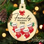 Στολίδι Χριστουγεννιάτικου Δέντρου με Όνομα, Family Moments