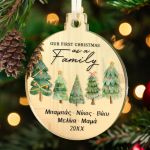 Στολίδι Χριστουγεννιάτικου Δέντρου με Όνομα, Big Family