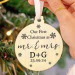 Στολίδι Χριστουγεννιάτικου Δέντρου με Όνομα, First Xmas Together