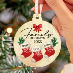 Στολίδι Χριστουγεννιάτικου Δέντρου με Όνομα, Family Holidays